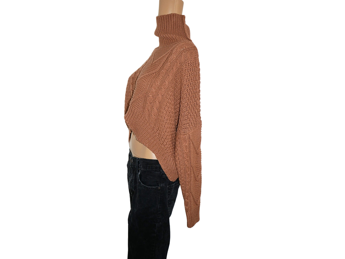 Pull col roulé élégant SHEIN