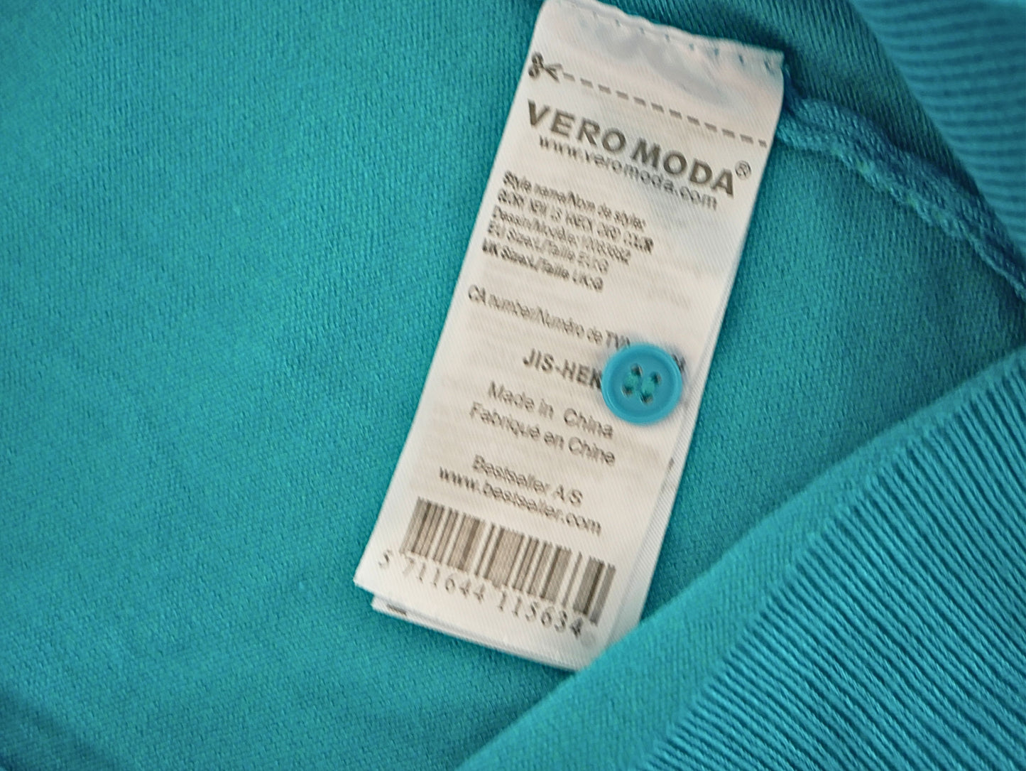 VERO MODA women's long-sleeved blue cardigan