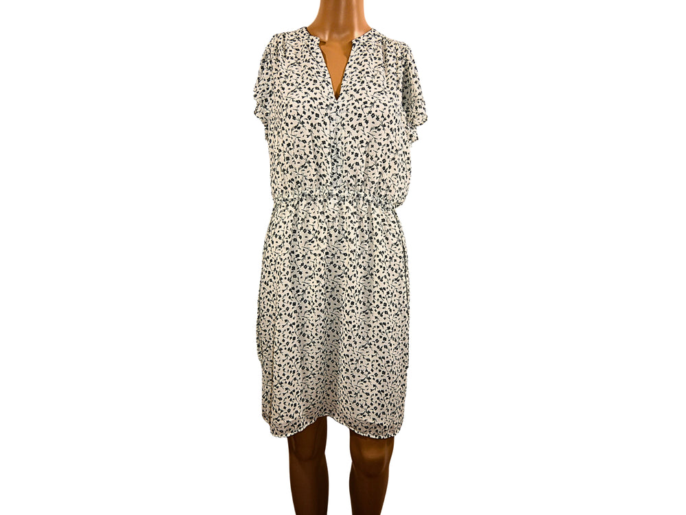 Robe courte imprimée florale H&M