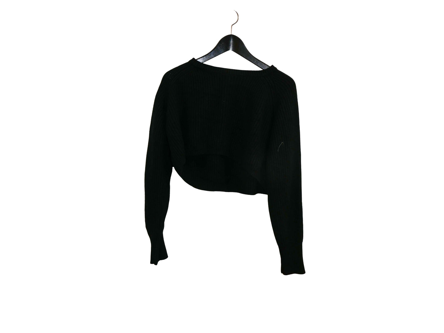 Pullover crop en maille de seconde main