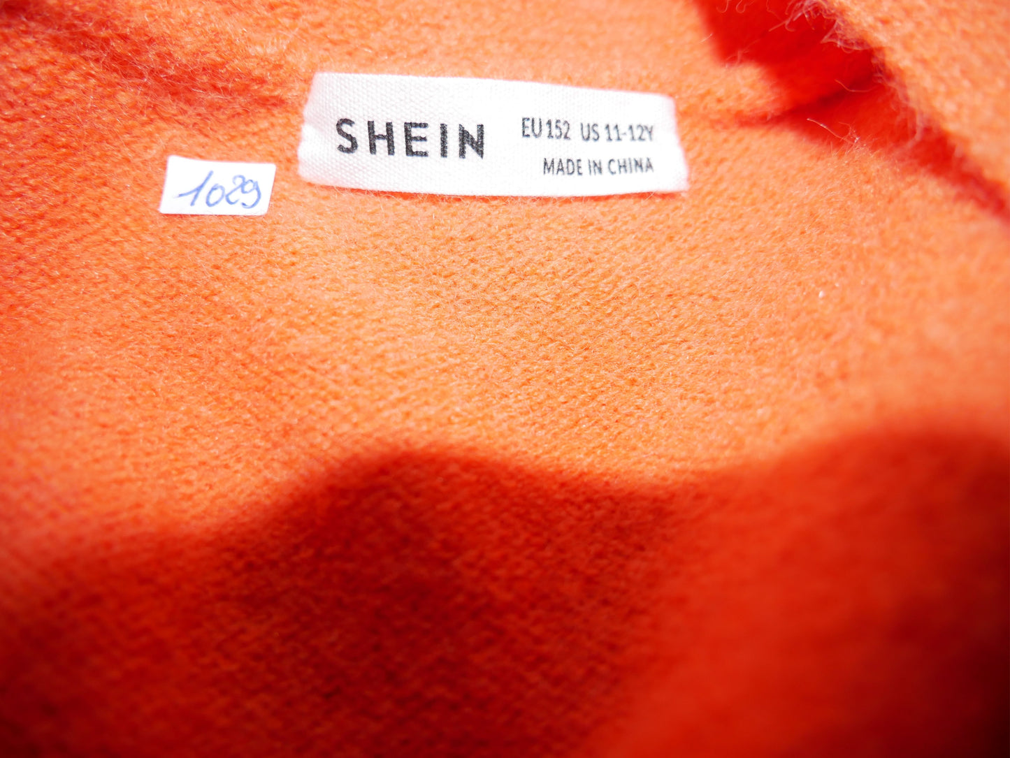 Cardigan orange SHEIN de seconde main pour femme