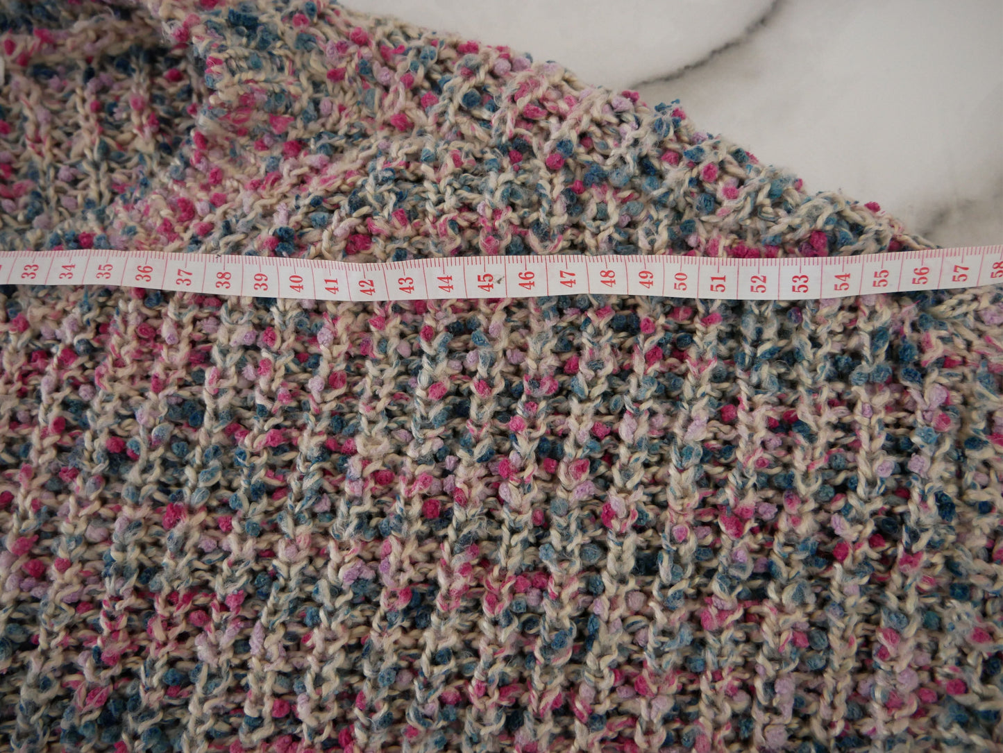 Pull simple en maille multicouleur