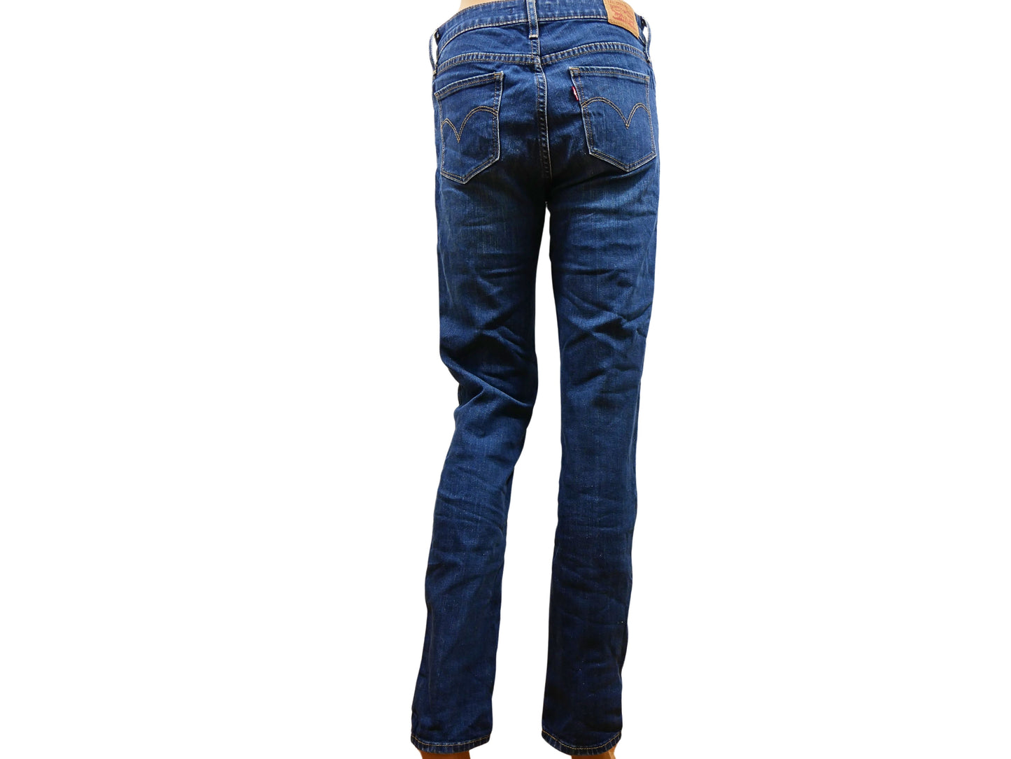 Jean droit bleu délavé Levi's