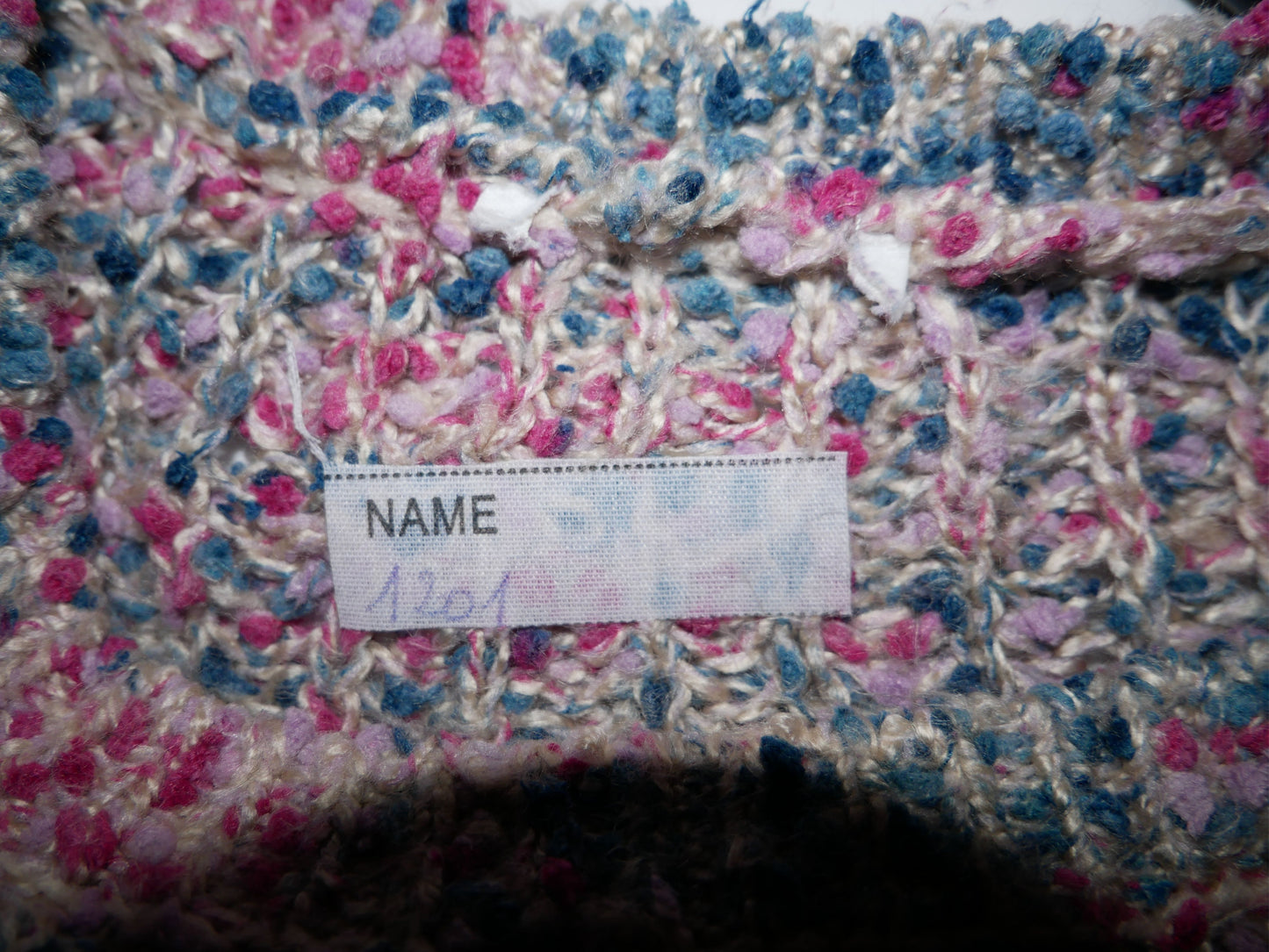 Pull simple en maille multicouleur