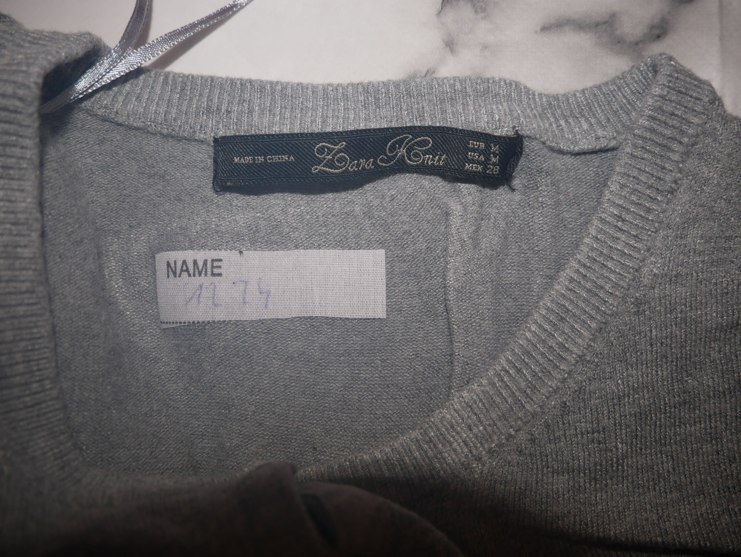 Gilet Zara de couleur gris