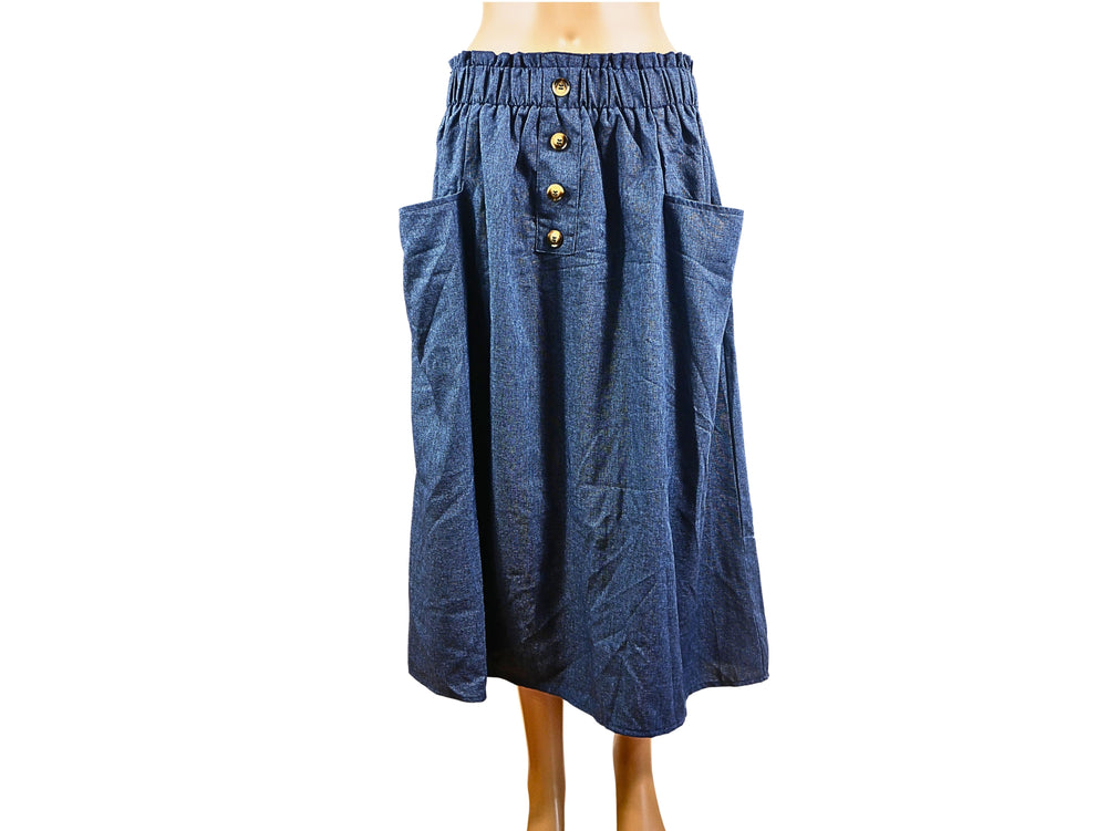 Jupe Midi en Denim Atmosphere