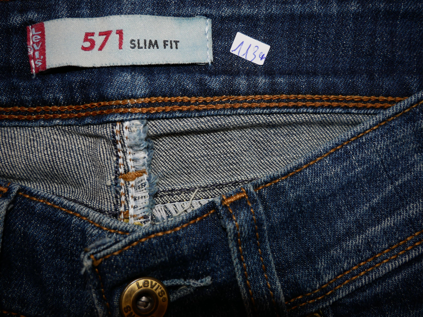 Jean droit bleu 571 Levi's