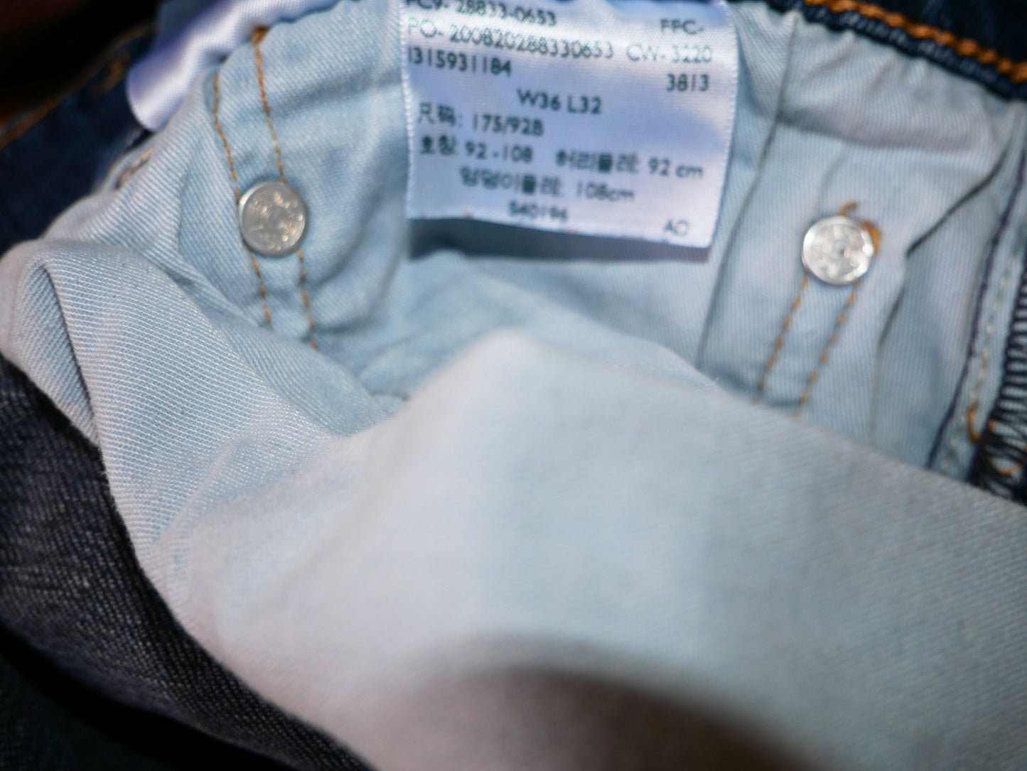Jean bleu levi's 512 taille W36L32