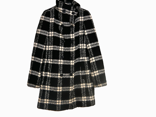 Camaieu Checked wool coat