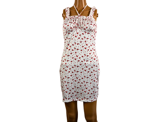 Robe d'été courte imprimée florale