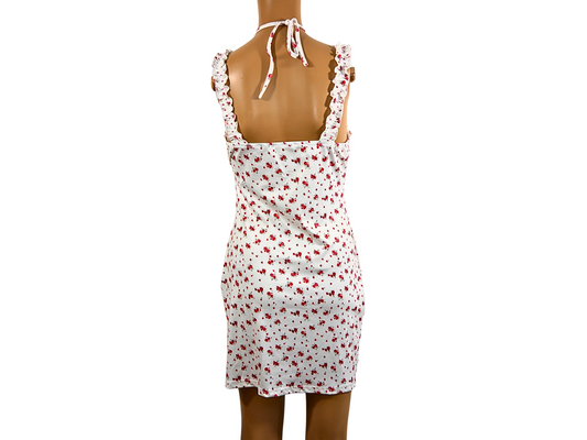 Robe d'été courte imprimée florale