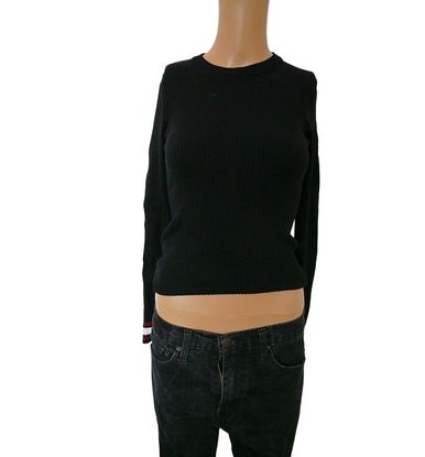 pullover Mango noir de seconde main taille S