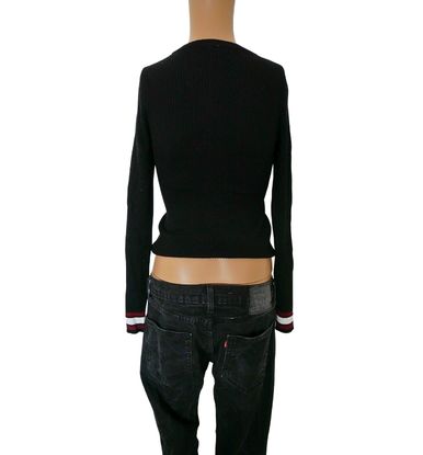 pullover Mango noir de seconde main taille S