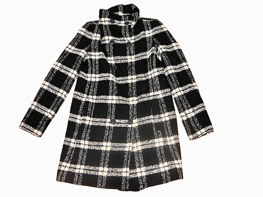 Camaieu Checked wool coat