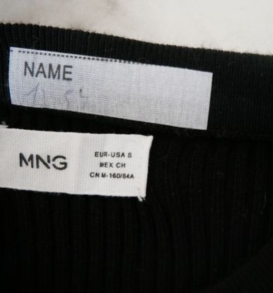 pullover Mango noir de seconde main taille S