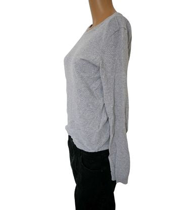 pullover gris aux manches longues Vero moda pour femme