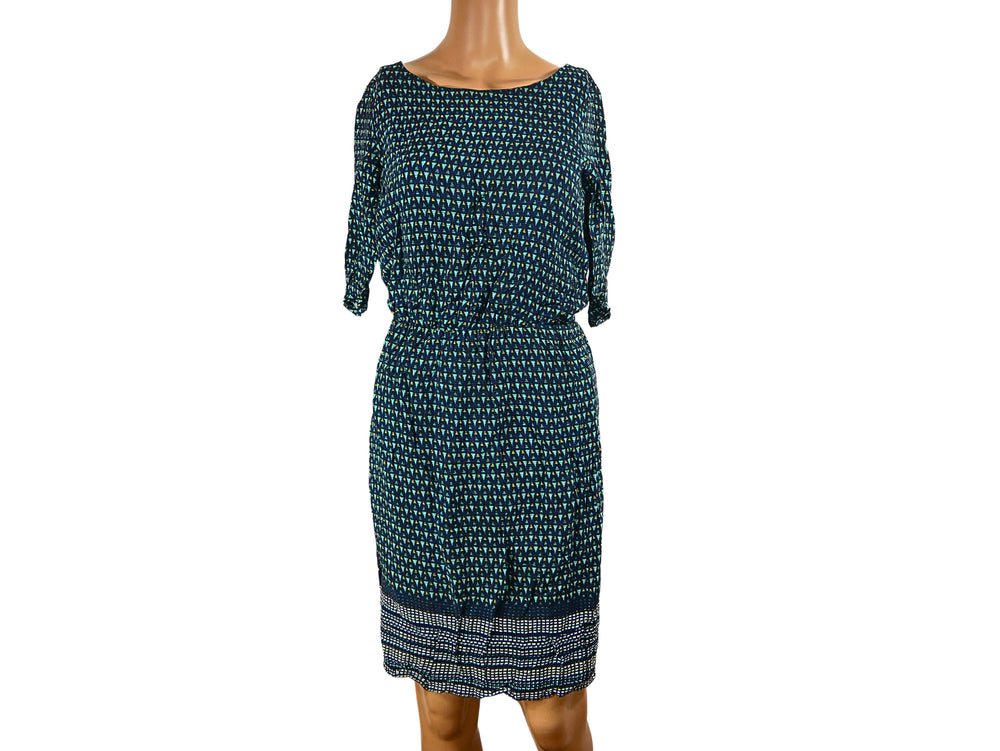 Robe droite imprimée manches 3/4 Esprit