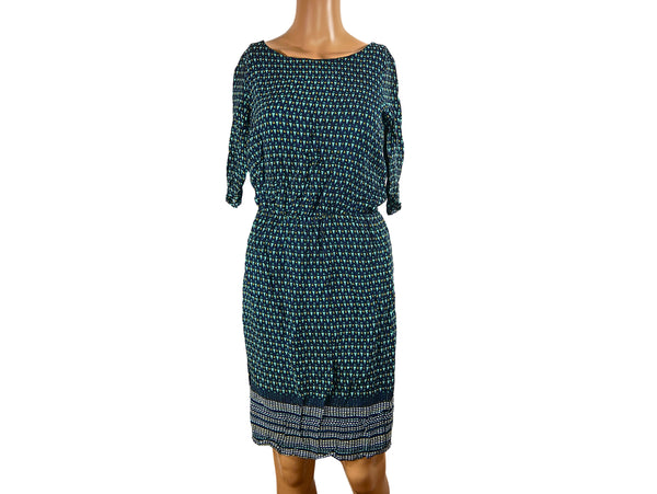 Robe droite imprimée manches 3/4 Esprit