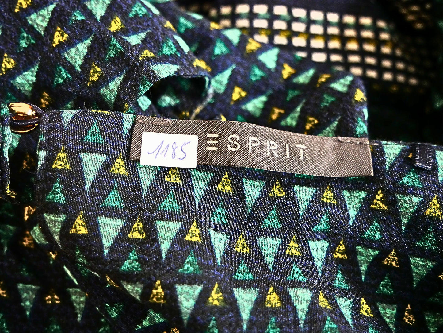 Robe droite imprimée manches 3/4 Esprit