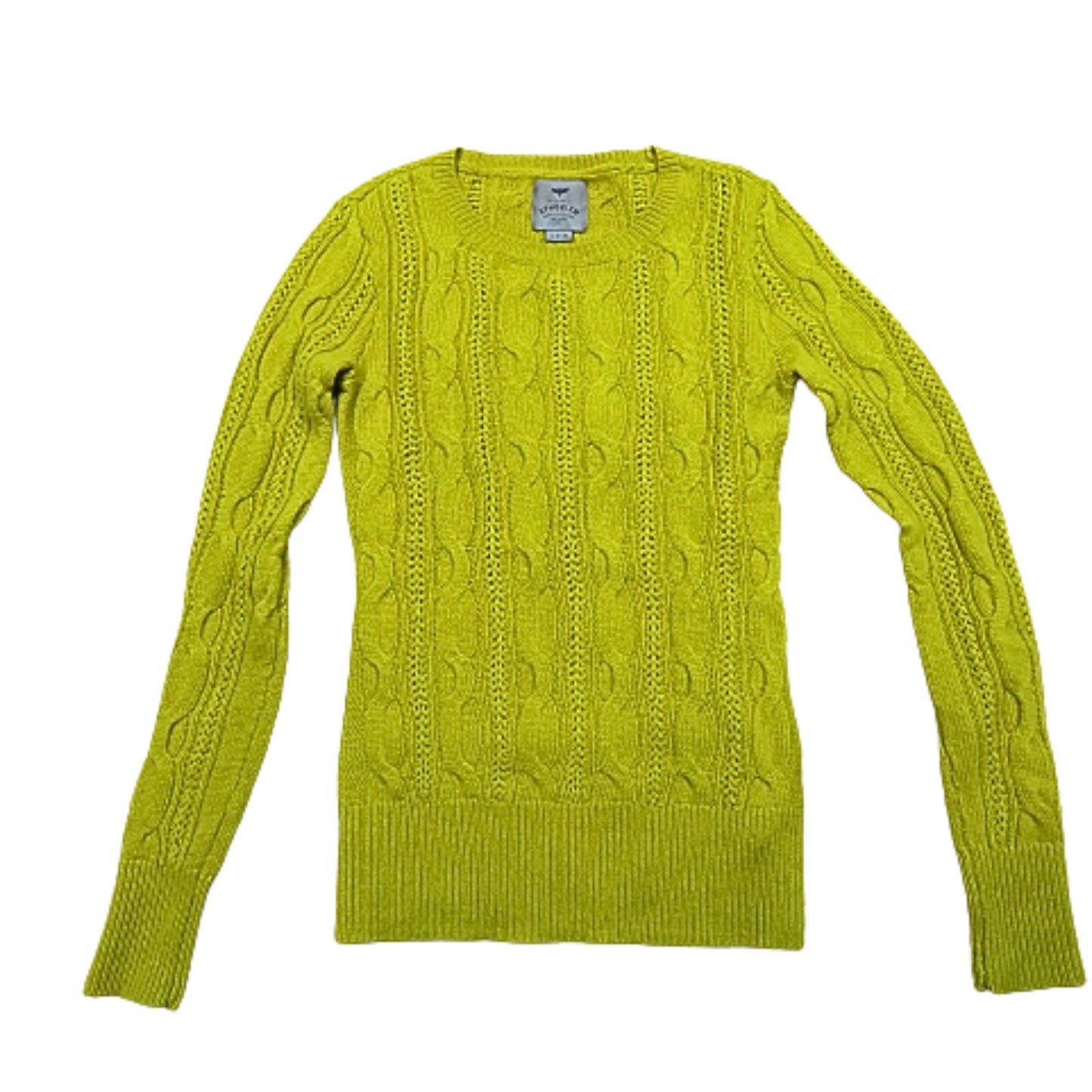 Aphorism Zopfstrickpullover aus Wolle