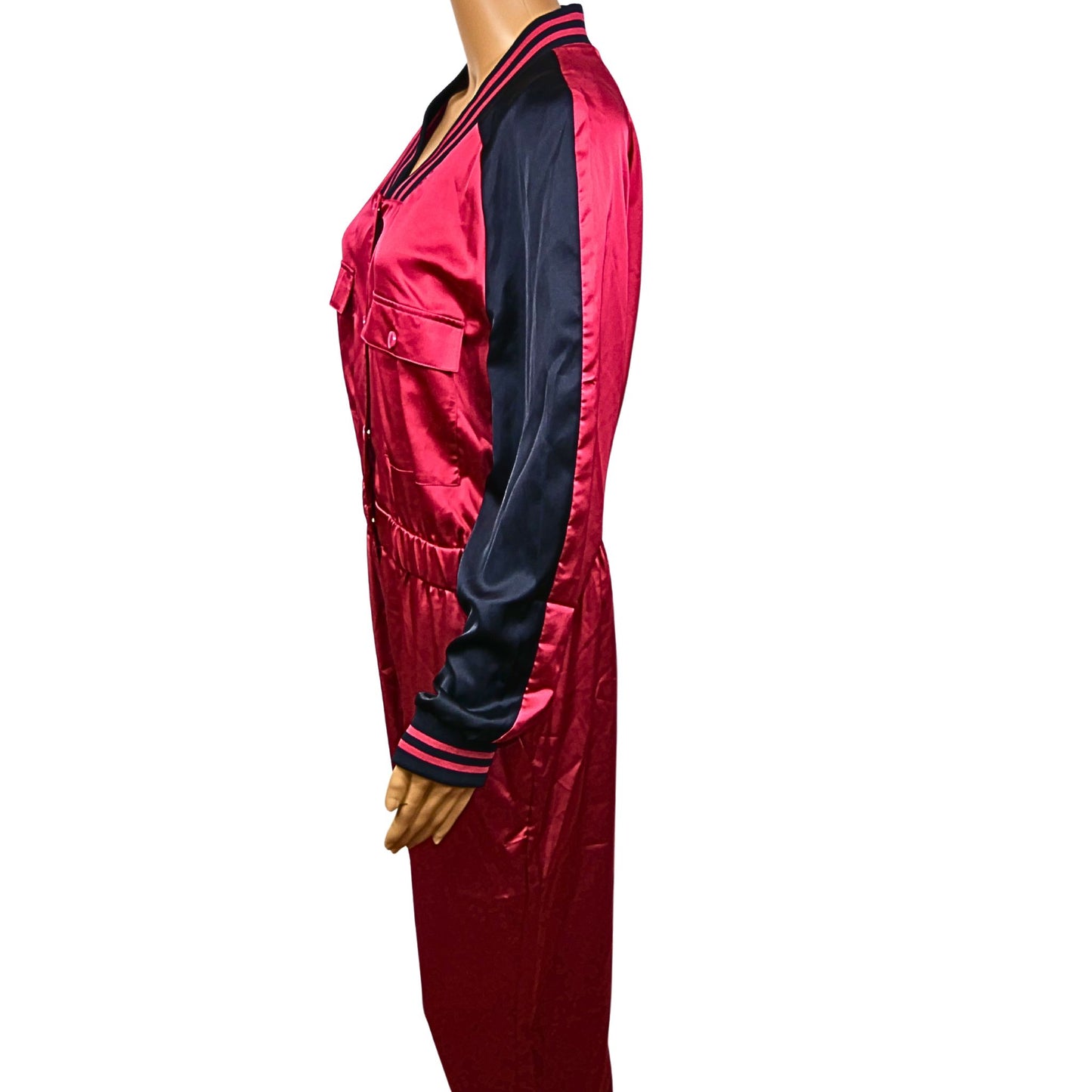 Armani Exchange Red and Black Jumpsuit