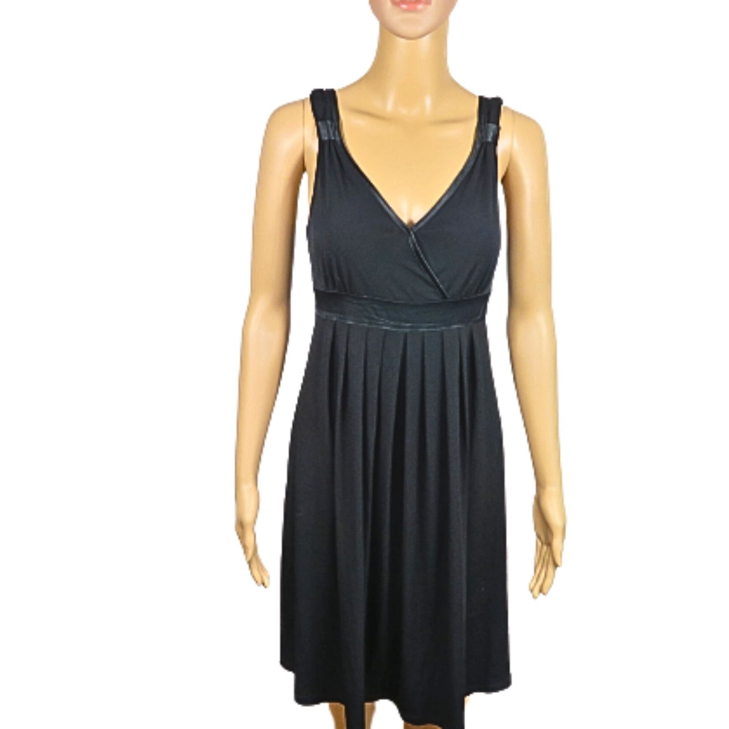 Anna Field elegant trapeze dress in black jersey