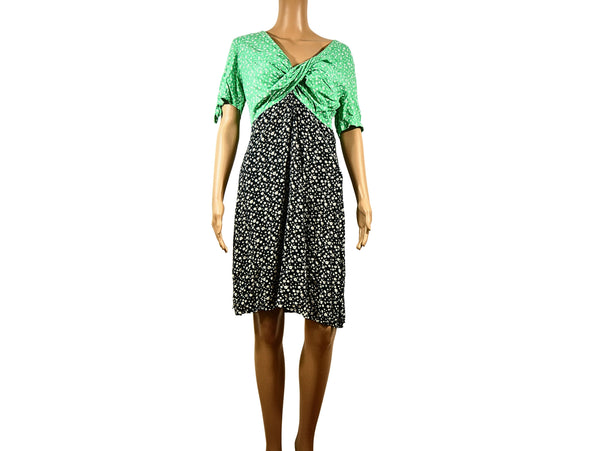 Robe courte bicolore Asos - Imprimé floral élégant