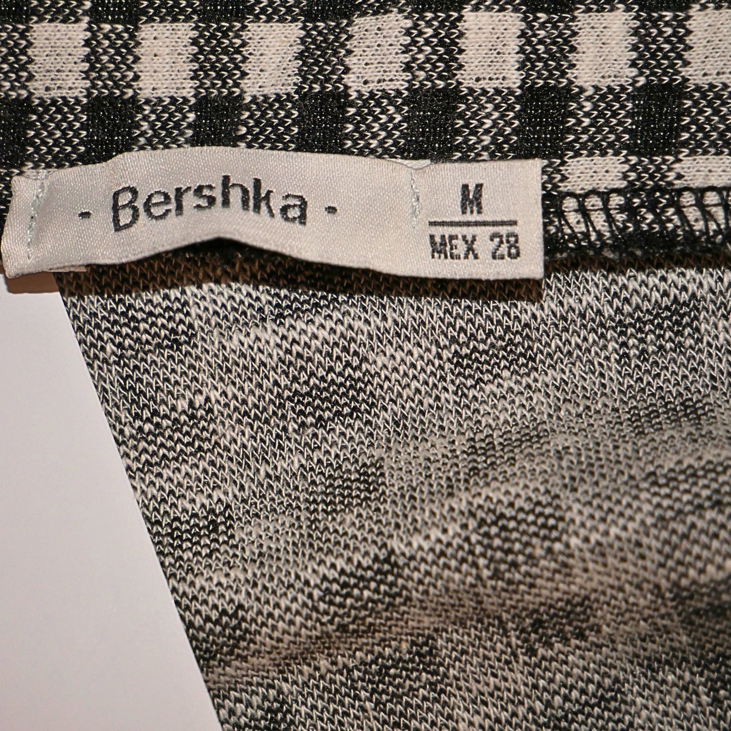 Bershka Checked mini shorts