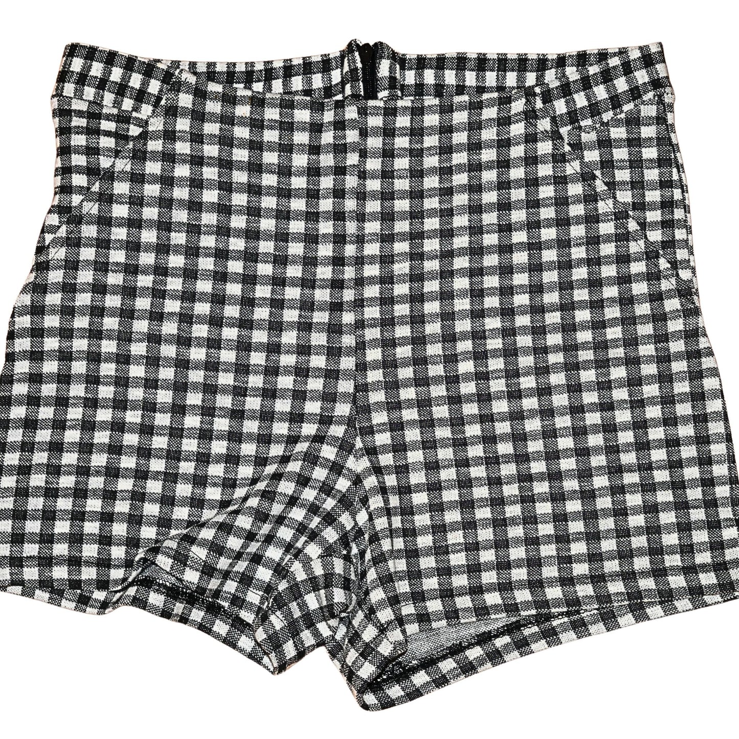 Bershka Karierte Mini-Shorts