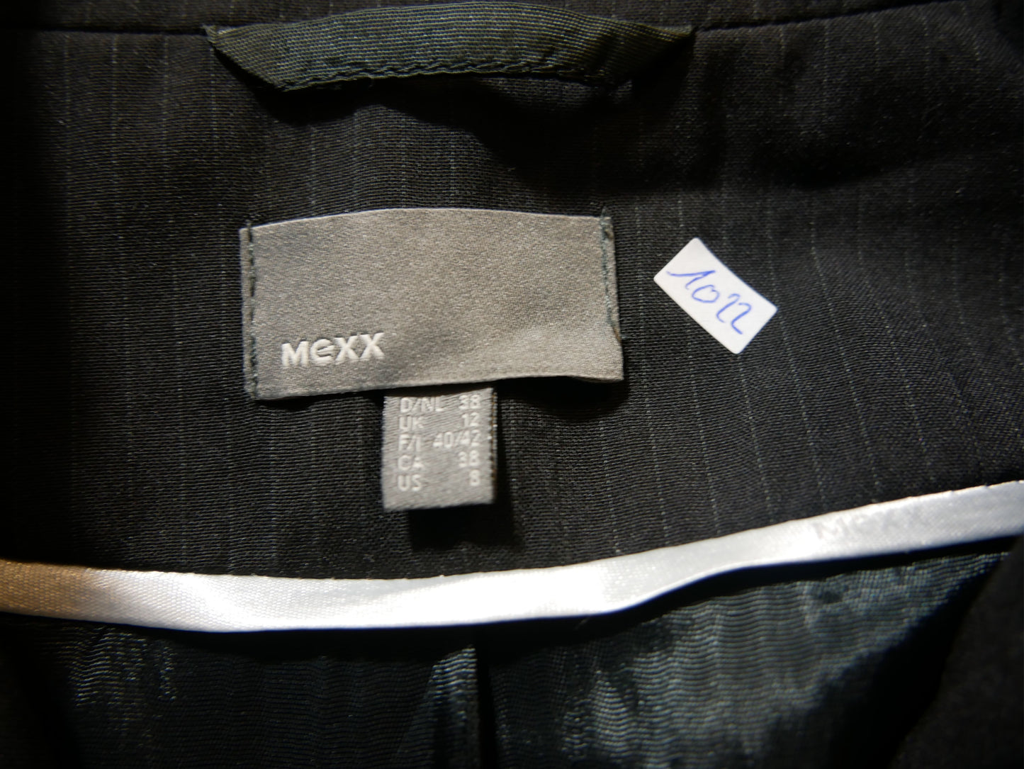 Veste blazer noire à rayures Mexx