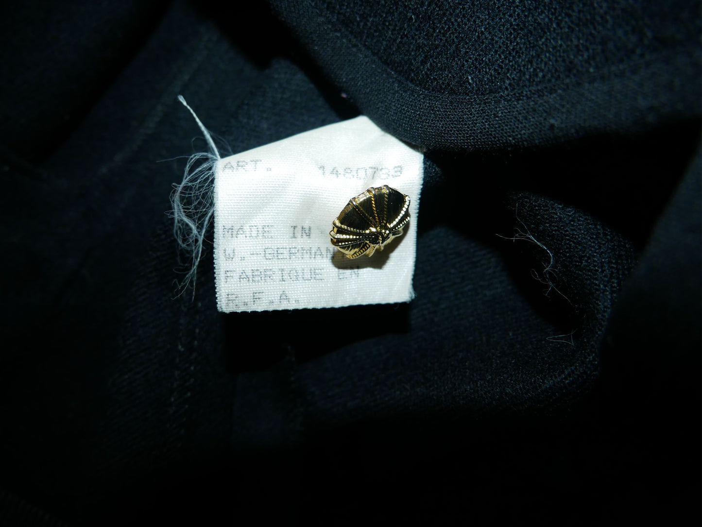 Schwarzer Vintage-Blazer aus den 80ern für Damen