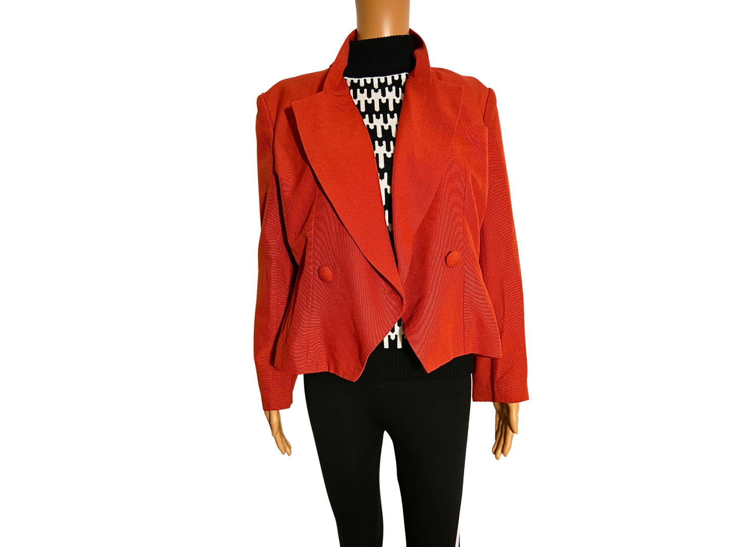 Veste blazer vintage orange de taille XL