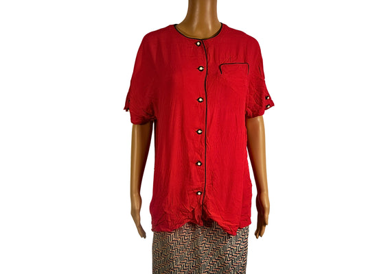 Women's 90s Vintage Button Up Blouse