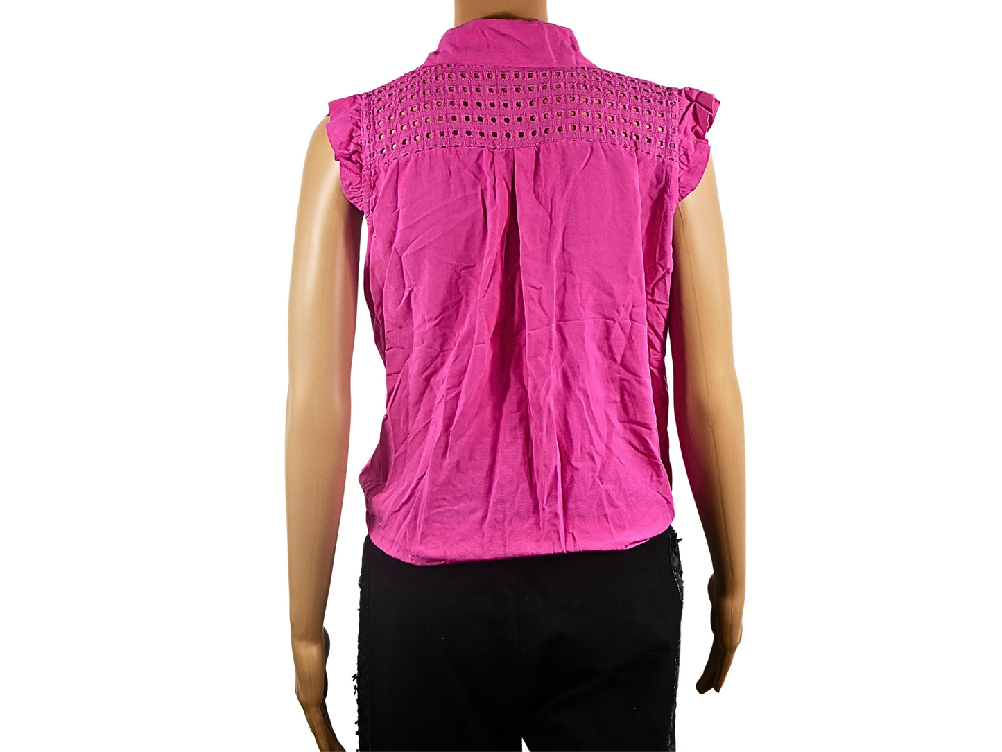 Blouse fuchsia nouée pour femme