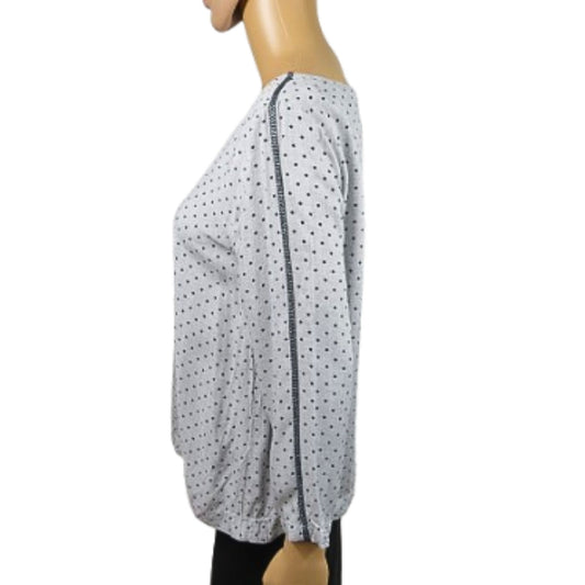 S.Oliver Gray polka dot blouse