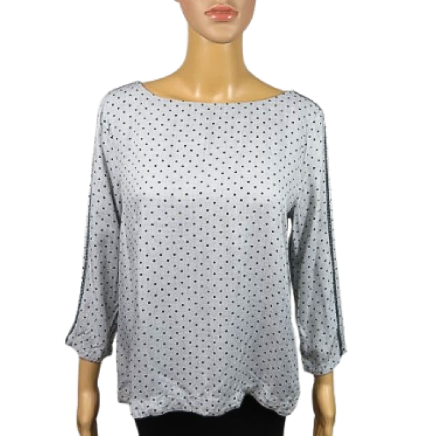 S.Oliver Blouse grise à pois