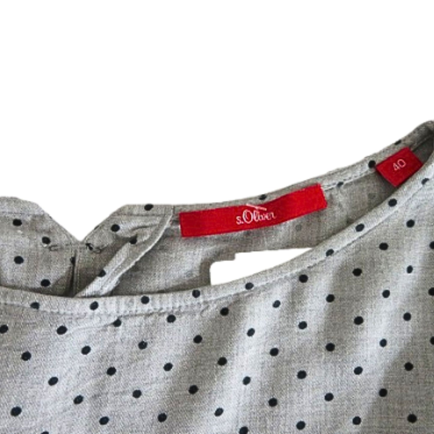 S.Oliver Gray polka dot blouse