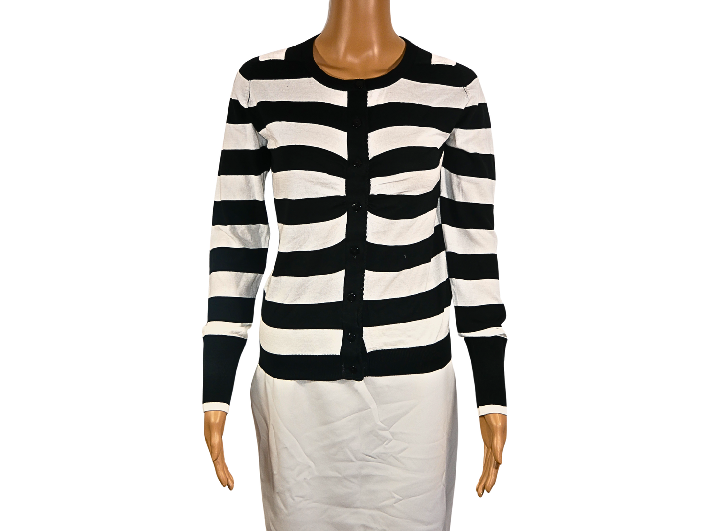 CULTURE Cardigan noir et blanc pour femme