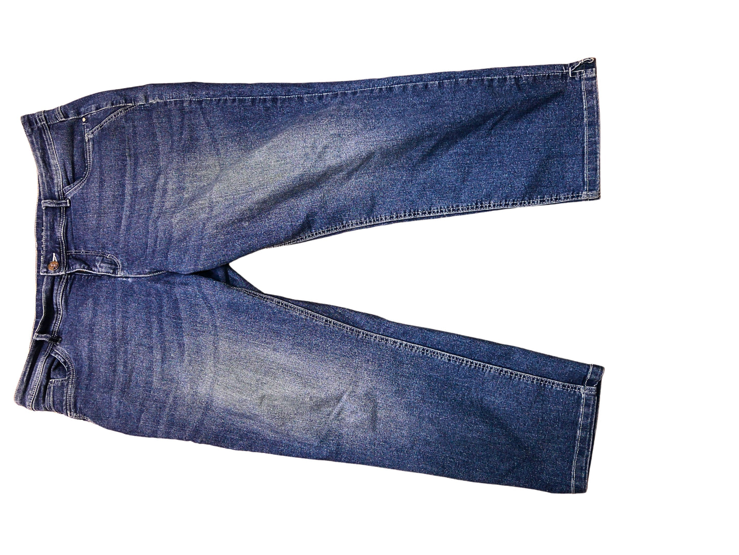 Jean droit bleu délavé C&A