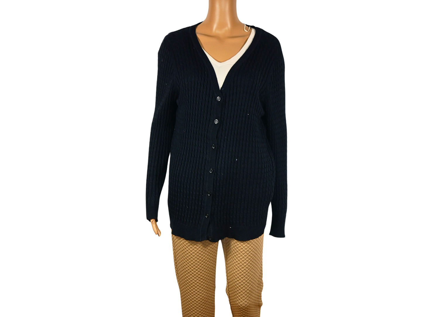 Bexleys schwarzer Langarm-Cardigan für Damen