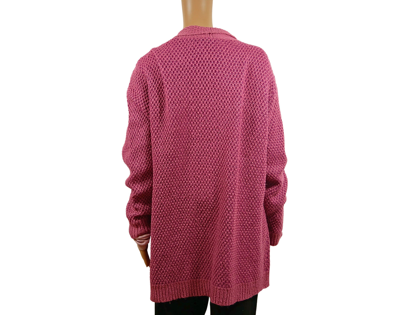 Cardigan long fuchsia Laura Torelli