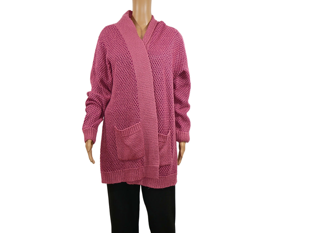 Cardigan long fuchsia Laura Torelli