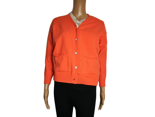 Cardigan orange SHEIN de seconde main pour femme