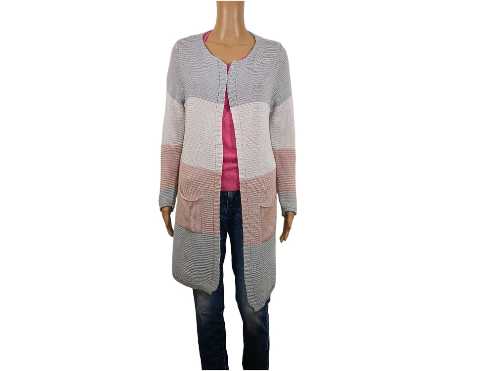 Cardigan long multicolor pour femme