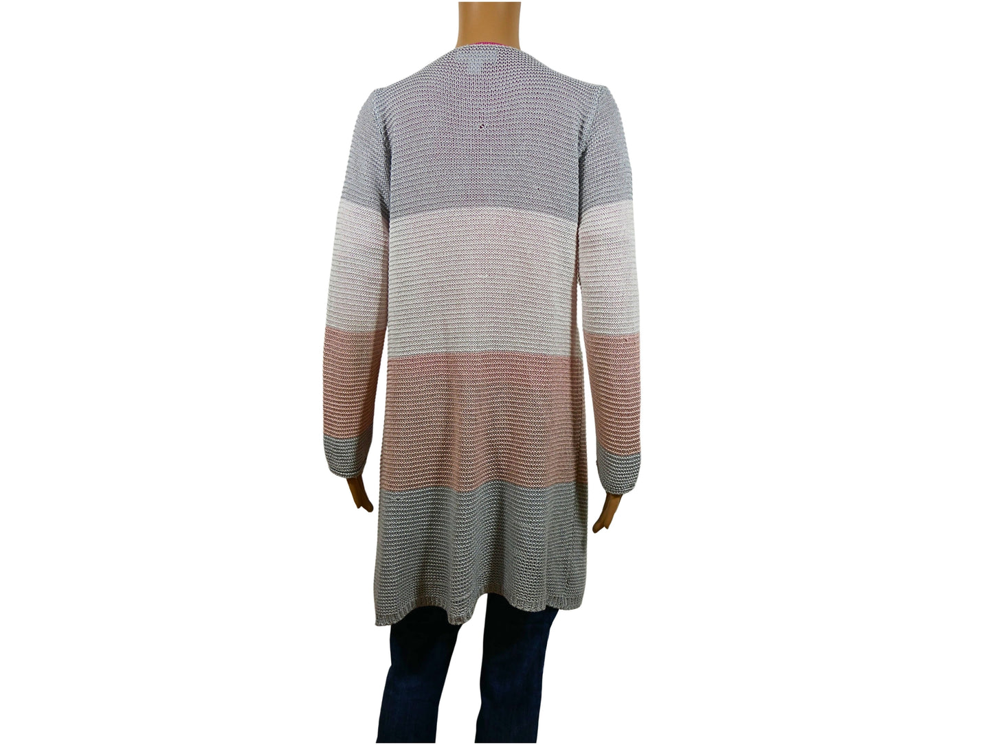 Cardigan long multicolor pour femme