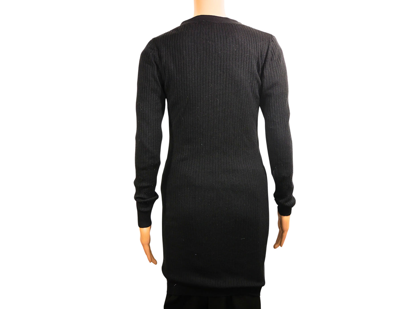Cardigan long noir maille fine Divided