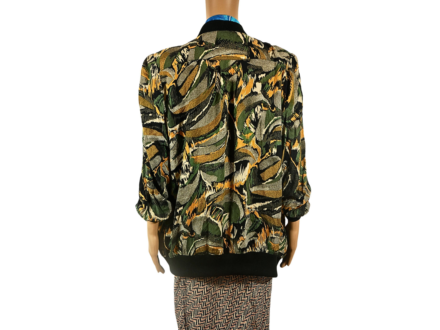Women's Vintage Leaf Print Cardigan