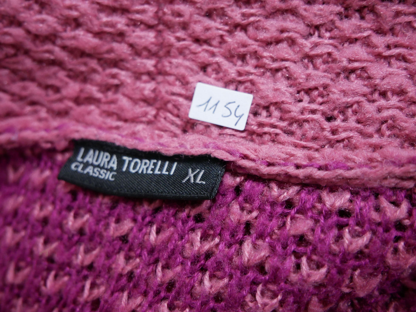 Cardigan long fuchsia Laura Torelli