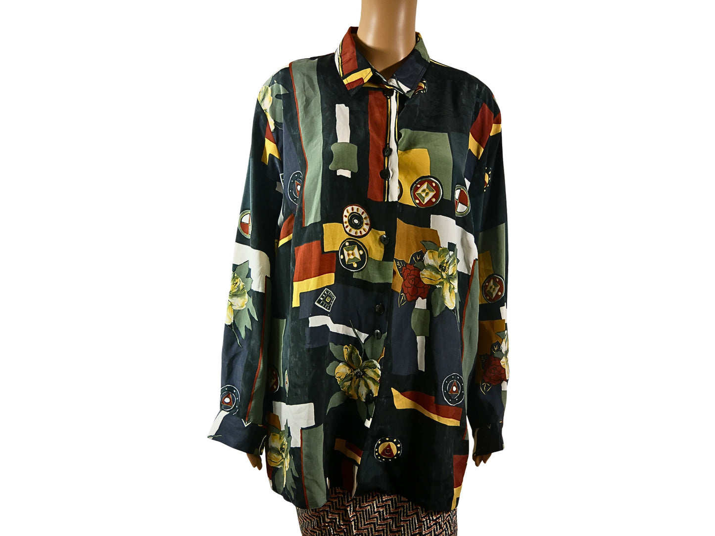 Vintage multi-colored patterned shirt