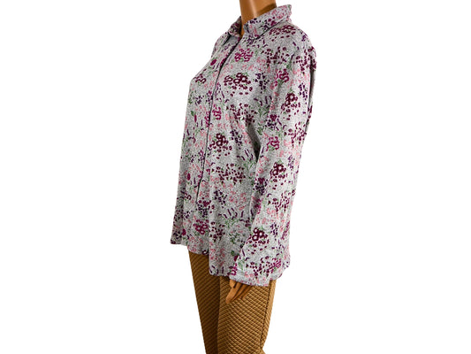 Women's Floral Pattern Sweater Shirt